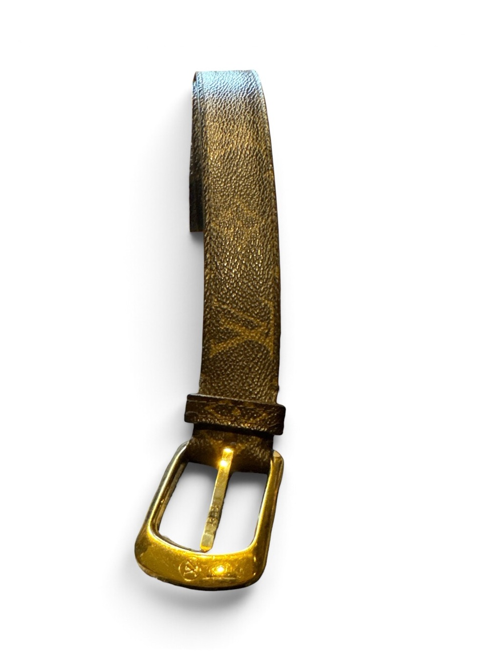 Louis Vuitton Monogram Belt with Gold Buckle Unisex